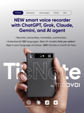Intelligent voice recorder TicNote with AI agent, ChatGPT, Gemini, Claude and Grok