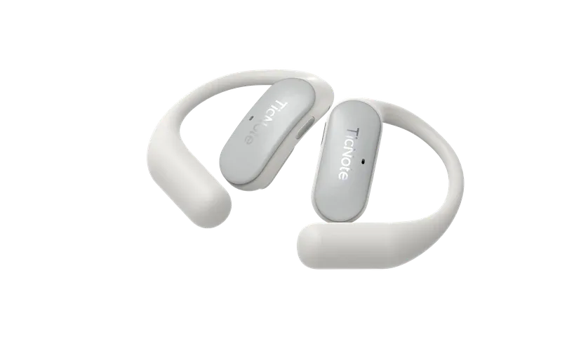 TicNote Card and Pods with microphone details highlighted